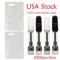USA STOCK Vape Cartridges 1. 0ml Blister Pack Cases Ceramic T...