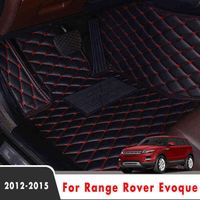 LHD Car Floor Mats for Land Rover Range Rover Evoque 2015 2014 2013 2012 SUV 4 Auto Auto Accoitories Carpets Leather Leather H220415305A