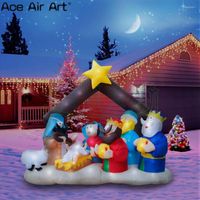 Party -Dekoration 2022 Jahre Jesus Born Scence Series Aufblasbare Weihnachtsdekor für Heimwerker von Ace Air Art gemacht