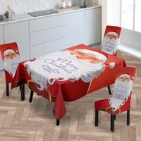 테이블 천 크리스마스 테마 테이블 텍스토리 만화 산타 클로스 웨딩 장식 생일 파티 식당 커피 벽난트