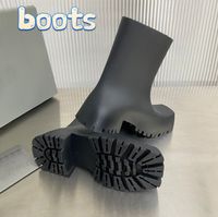 Fashione Paris Square Toes Blcg Boots Shos Trubs Rubber Boot Boot