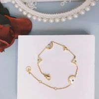 Fashion Style Bracelets feminino Bangled Designer Jóias 18K Gold banhado