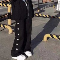 Женские брюки Capris Black High Taist Lear Bants Harajuku Fashion Backgy Vintage Sweat Antears Брюки для нарядов уличная одежда Y2211