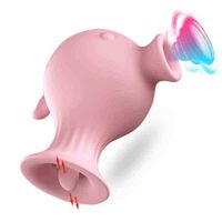 Potente vibratore di ficcanni clitoride per donne stimolatori clitoride per la lingua orale leccarsi giocattoli sessuali bloote per adulti J220803