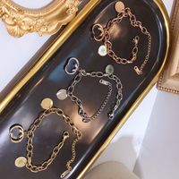 Novas pulseiras da moda Mulheres pulseira de punho de punho de puxão Jóias de cadeia de corda 18k Prazado de ouro 925 Silver banhado aço inoxidável Bracelets Gift L034