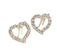 23SS 18K Gold Plated Letters Stud Luxury Brand Leaders الهندسة الشهيرة Crystal Rhinestone Pearl Carring Party Party Jewerlry