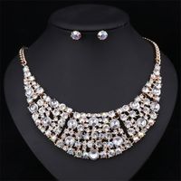 Jóias de casamento Conjuntos de jóias 6Color Moda de colar de colar vintage Colar Crystal Crystal Pingents Pingants Maxi 221109