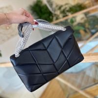 Moda tasarımcı çantaları kadın çanta loulou omuz çantası gümüş zincir mektup deri deri crossbody cüzdan lüks akşam tote çanta