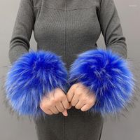 Knieschalter Kunstfell gef￤lschte ￄrmeln Herbst Wintermantel Manschetten elastischer abnehmbares Pl￼sch Pelzgelenk Frauen Armw￤rmer 2022