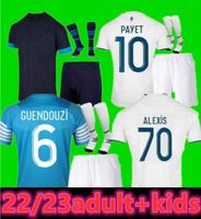 22/23 Olympique de Marseilles Alexis Soccer Jerseys 2022 2023 Guendouzi Gerson Payet Ond Under Bakambu Milik Maillot Shirt Kamara vel اط KIT