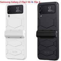 Casos de armadura para Samsung Galaxy Z Flip3 Flip 4 3 Caso Proteção da dobradiça Tampa dura dobrável
