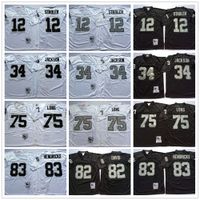 NCAA 빈티지 풋볼 레트로 42 Ronnie Lott Jersey 37 Lester Hayes 75 Howie Long 77 Lyle Alzado 78 Art Shell Sports All Stitched