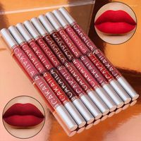 B￩liement ￠ l￨vres 18 couleurs Nude Velvet Matte Liquid Liquid Lipstick Makeup Long Lasting Arelproofing Sexy Red Rose Tint Tint Femmes Beaut￩