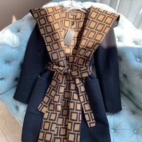 여성 트렌치 코트 파카 따뜻한 재킷 22AW 패션 코트 바람에 맞추기 고전 재킷 슬림 아웃웨어 크기 S-L