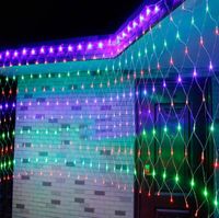 6mx4m 640 LED Fairy Net Lights Festival Festival Mesh String Festa de Natal Casamento de Natal Luzes de decoração ao ar livre4075642