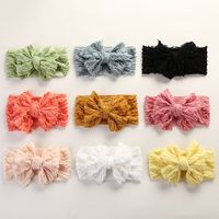 Saç aksesuarları kafa bandı ins sevimli 14 renk bebek dantel elastik moda yumuşak şeker renk bohemia kız bebek kafa bandı