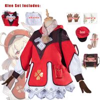 Cosplay Wigs Genshin Klee Cosplay One Piece Galias Guantes de guantes Cirazos Girls Juego de juegos Proyecto de impacto T221115