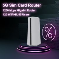 Routers 5G Router 120 Usuarios de red SIM Ranura CPE Wifi Router Compatible 4G Módem inalámbrico Spot 221114