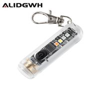 Alidgwh Torch Mini Linterna Multifunción 400LM Luz de llavero Owith UV Light RGB Color Typec Fast Charging para diario 3893646