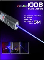 NEW high power 1000m 405nm Powerful purpleblue violet laser ...