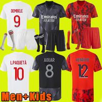 22 23 Maillot Lyon Lacazette Soccer Jerseys 2022 Home Toko Ekambi L.Paqueta Kadewere Dembele Aouar Away Bateeng Cherki Football Рубашки мужчины дети