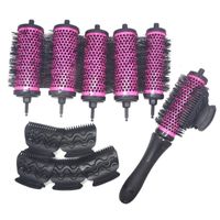 Escovas de cabelo 6pcsset 3 tamanhos pincel de rolos de cabelo com clipes de posicionamento Curler de cano de cerâmica de alumínio cabeleireiro 221115