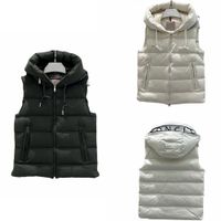 Yelek tasarımcısı erkek kadın moda puffer yelek sonbahar kış pamuk yastıklı palto sıcak kolsuz ceket