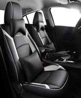 Роскошная качественная обложка автомобильного сиденья для Mazda 3 Axela 2014 2015 2016 2017 2018 2019 Кожаная подгонка Four Seasons Auto Styling Accessories5627643