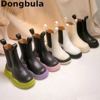 Boots Autumn Toddler Girl Chelsea for Children Winter Leather School Boys Shoes Girls Snow Kids Hige Boot 221116