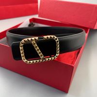 Designers Belt Luxurys Womens Belts Fashion Classic Leisure Gold Buckle Wolding Largura de 2,5cm 6 cores estilo legal