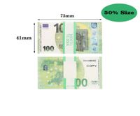 Prop 10 20 50 100 Falsas Banknotes Filme Cópia Dinheiro Faux Billet Euro Play Coleção e Gifts257N9387181