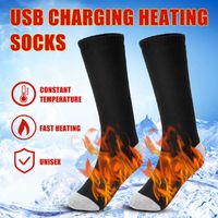 Spor çorapları kış termal ısıtmalı usb şarj sabit sıcaklık konforu su geçirmez dış çorap seti kadın için l221026