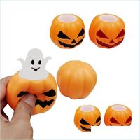 Toy de descompress￣o Fidget Toys Toys Sishy ventilador de descompress￣o Novo Pumpkin Cup Halloween Ghost Squeeze Music TPR Drop Delivery 202 OTPLR