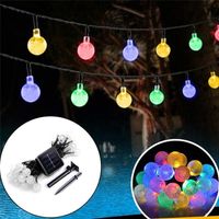 Gartendekorationen 8 Modi Solar Light Crystal Ball 5m7m12m LED -Saitenleuchte Feengirlanden für Weihnachtsfeier Outdoor Dekoration 221116