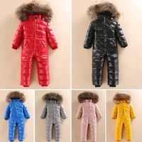 Down Coat russischer Winterschnüffel Junge Baby Jacke 80% Ente Outdoor Säugling Kleidung Mädchen klettern für Jungen Kinder Jumpsuit 221115