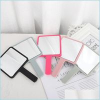 Mirrors Plastic Hand Mirrors Square Holdable Handle Makeup M...
