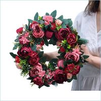 Decorative Flowers Wreaths Decorative Flowers Artificial Peo...