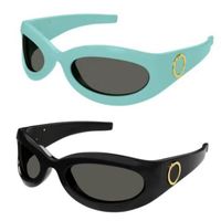 Gafas de sol redondas para hombres y mujeres de dise￱ador 1247 Protecci￳n de rayos UV Restauraci￳n de moda prima ovalada Gafas de marco completo Caja aleatoria GG1247S