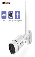 كاميرات القبة 5MP IP في الهواء الطلق WiFi HD اللاسلكي المراقبة 1080p فيديو الأمان Wi Fi Camara Twoway Audio Camhi WiFi Cam 221
