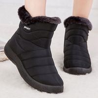 Boots Snow Women's Non-Slip Winter Fur chaude cheville pour les bottines imperméables de Down Botas Mujer 35-43 221116