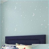 Wallpapers Non Woven Luminous Wallpapers Roll Stars And The ...