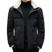 Erkekler Down Parkas Kış Kalın Ceket Pamuk Giyim Uzun Kapşonlu Trend Çift Kıyafet Yüksek Kaliteli Erkekler Moda Parka Coats 221117