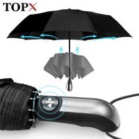 Ombrellas Resistente al vento Le donne di pioggia completamente atomatica per uomini 3 piegatura regalo parasole compatta di grandi dimensioni auto 10k j221115