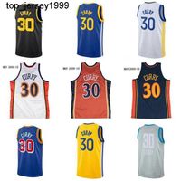 Basketbol Formaları Stephen Curry Jersey 2021-22 City Jersey Erkekler Gençlik S-XXL