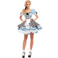 Cosplay Wigs Alice in Wonderland Disfraz para mujeres Princesa Princesa Blue Sweet Lolita Maid Halloween Cosplay para mujer T221115
