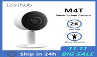 Dome Cameras LaxiHub Überwachung IP Mini Sicherheit Babyphone Indoor Cams Hundekatze Haustierbewegung 3MP WiFi 2K 1080p Webcam 221