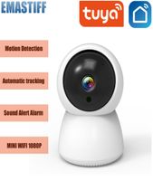 Câmeras de câmeras hd 1080p wifi ip tuya smart vigilância rastreamento automático Segurança doméstica Segurança interna WiFi sem fio monitor 221102