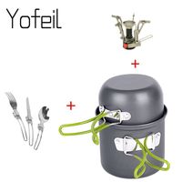 Camp Kitchen Outdoor Hiking Camping Cookware Set 12 Persons ...