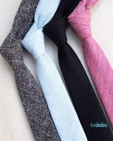 Ties cravatte da uomo 6 cm cravatta in cotone design casual per uomini regali nuziali cravatta corbatas party ceratas accessori