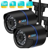 CCTV Cameras Besder 5MP Audio Security IP Wireless Night Vision CCTV مراقبة WiFi في الهواء الطلق مع فتحة بطاقة SD Max 128Gbicsee 22